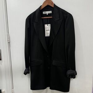 Zara Women's Elegant Black Suit Jacket